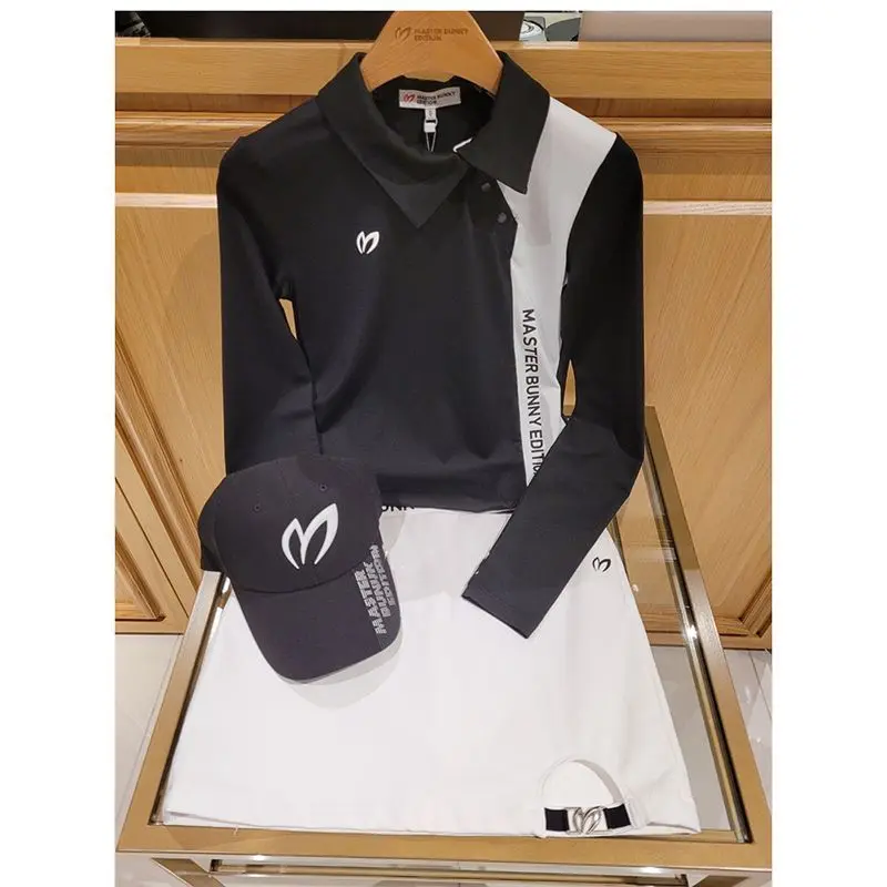 Golf Equipment For Women - เสื้อกอล์ฟแขนยาวผู้หญิงของแท้จากเกาหลี ชุดกอล์ฟผู้หญิง ฤดูใบไม้ผลิ-ฤดูใบไม้ร่วง 2026 เสื้อกอล์ฟใหม่ แห้งเร็ว
