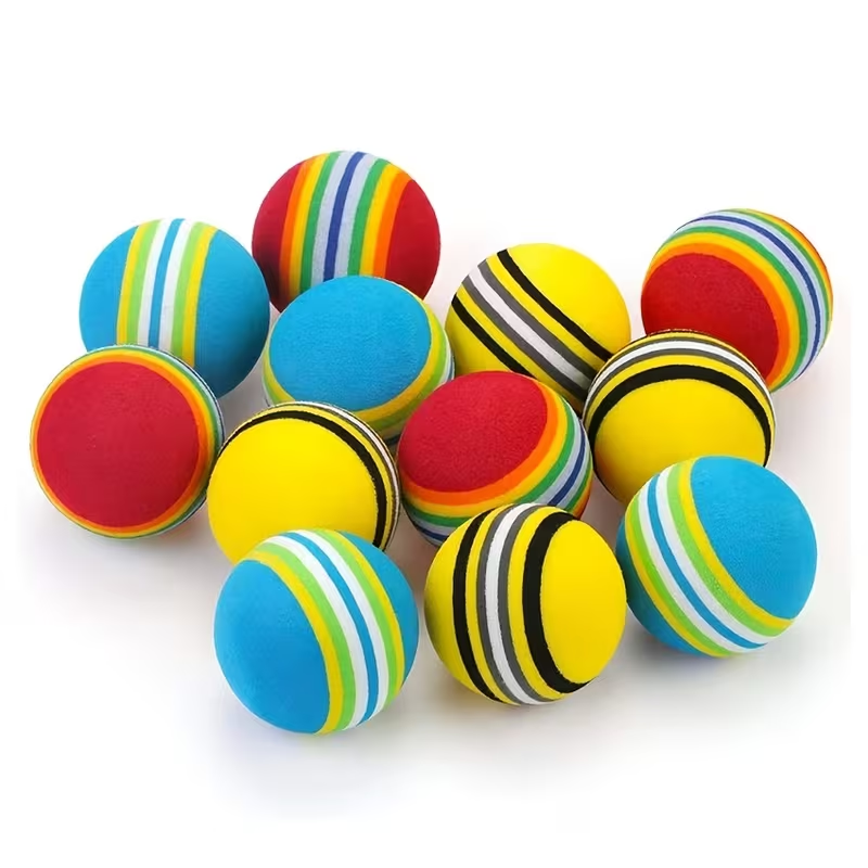 Practice Equipment For Golf - 20 ชิ้น ลูกกอล์ฟฝึกซ้อมในร่ม ลูกกอล์ฟฝึกซ้อมวงสวิง ลูกกอล์ฟสีรุ้ง การฝึกกอล์ฟสำหรับผู้เริ่มต้นเล่นกอล์ฟ