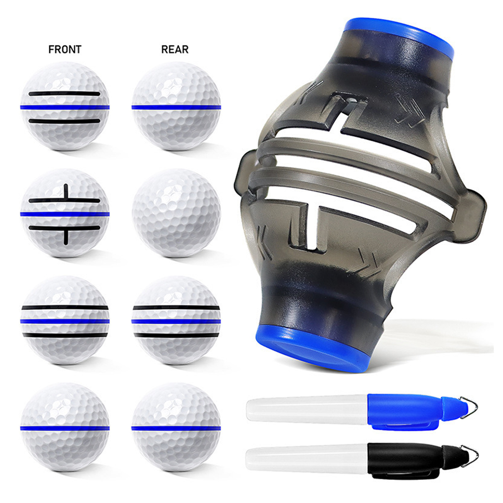 Golf Equipment Drawing - อุปกรณ์วาดเส้นลูกกอล์ฟ360 ° ความแม่นยำในการทำเครื่องหมายกอล์ฟเครื่องมือทำเครื่องหมายลายเส้นลูกกอล์ฟแบบมืออาชีพสำหรับนักกอล์ฟ