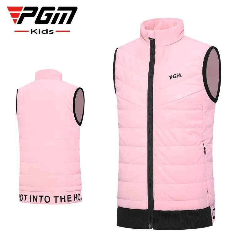 Golf Equipment Kids - เสื้อกั๊กกอล์ฟเด็ก PGM สำหรับเด็กผู้หญิง เสื้อแขนกุด แฟชั่นสบายๆ กันลม