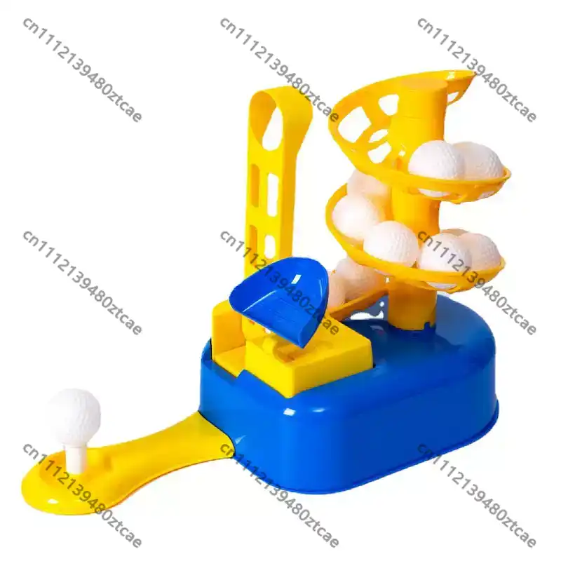 Golf Equipment Kids - เครื่องฝึกซ้อมกอล์ฟสำหรับเด็ก ของเล่นเพื่อความบันเทิงและออกกำลังกายที่บ้าน อุปกรณ์กีฬากลางแจ้งสำหรับเด็กอนุบาล เกมลูกบอลเพื่อการพักผ่อน