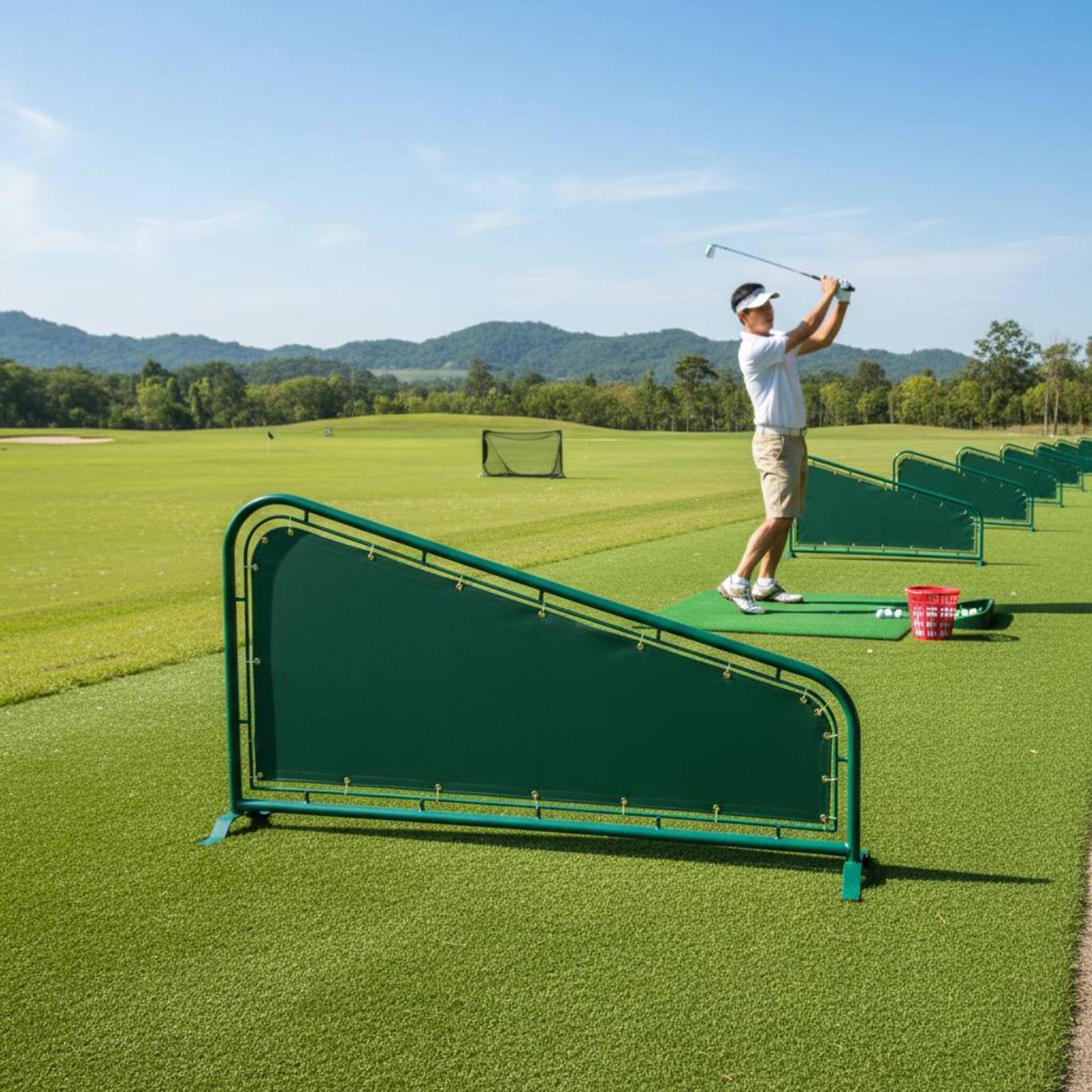 แผงกั้นสนามกอล์ฟแบบผ้าใบ ทนทาน - Practice Equipment For Golf บทวิจารณ์และราคา