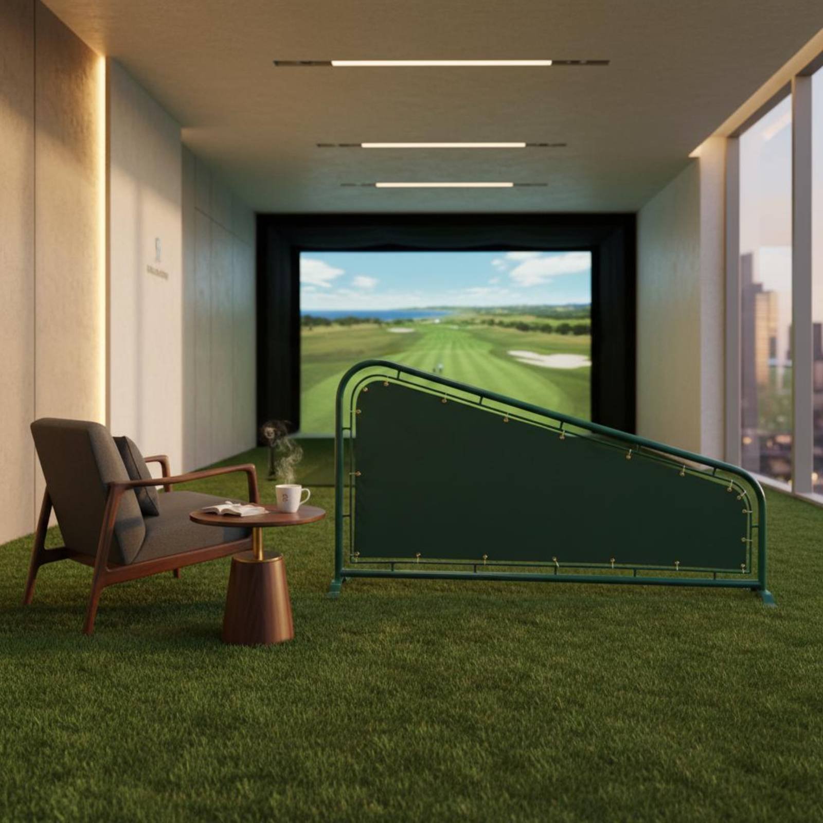 แผงกั้นสนามกอล์ฟแบบผ้าใบ ทนทาน - Practice Equipment For Golf บทวิจารณ์และราคา