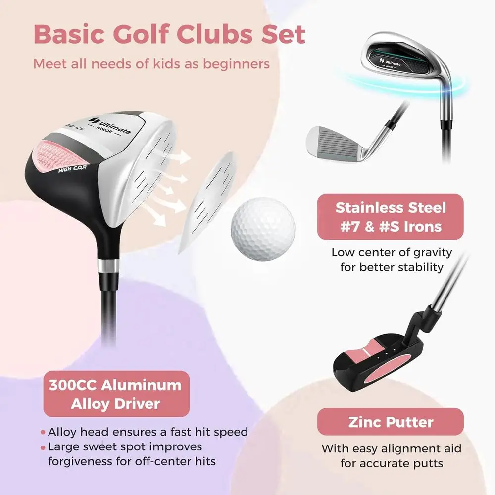 ชุดกอล์ฟสำหรับเยาวชน พร้อมกระเ - Golf Equipment Kids บทวิจารณ์และราคา