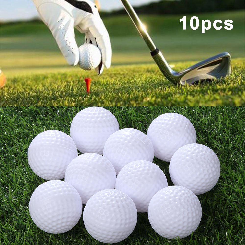 ลูกกอล์ฟฝึกซ้อม 10 ลูก สีขาว ย - Practice Equipment For Golf บทวิจารณ์และราคา