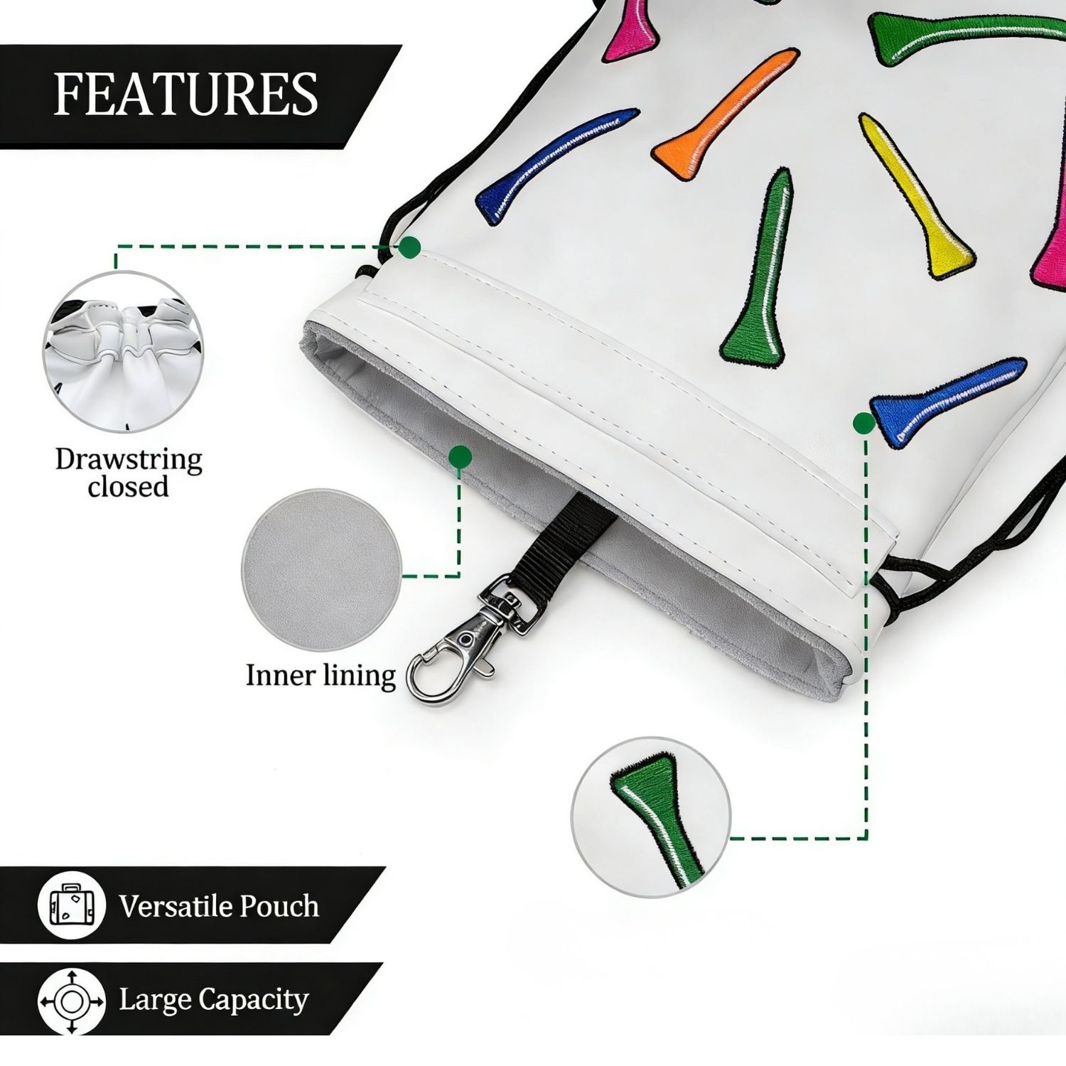 กระเป๋าใส่ของมีค่าสำหรับกอล์ฟล - Golf Equipment Drawing บทวิจารณ์และราคา