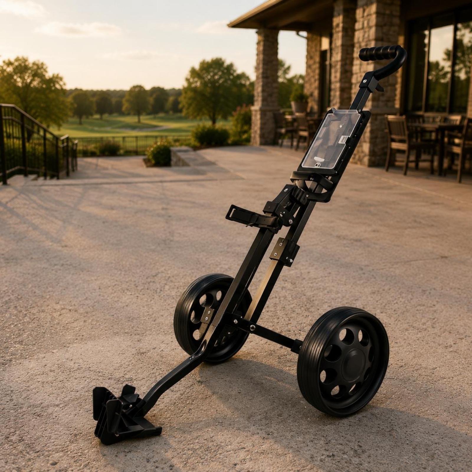 รถเข็นอุปกรณ์กอล์ฟแบบพับได้สอง - Practice Equipment For Golf บทวิจารณ์และราคา